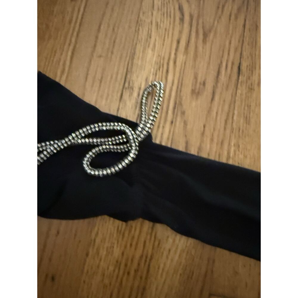 House of CB‎ June Black Crystal Trim Bandeau Top Small - Picture 13 of 16